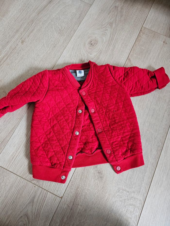 Gilet rouge petit bateau 18 mois