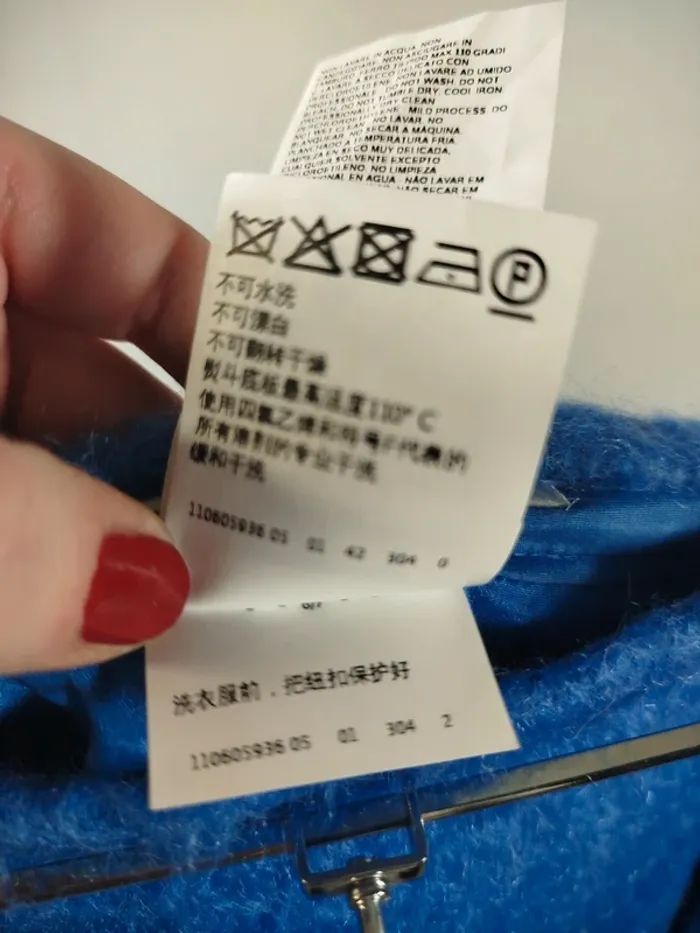 Jupe en laine bleu ciel MaxMara T40 - photo numéro 10