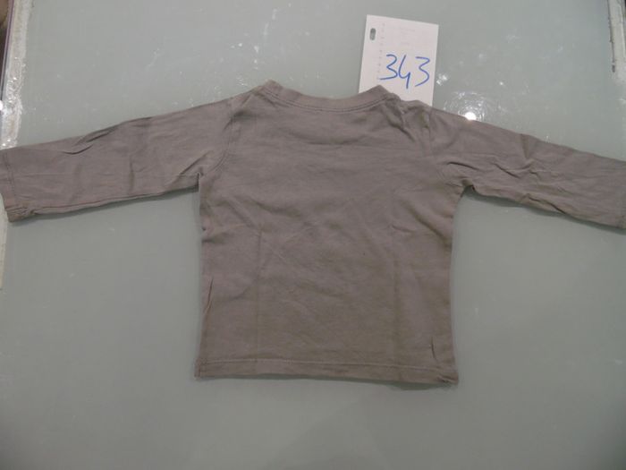t-shirt manche longue gris 12 mois - photo numéro 2