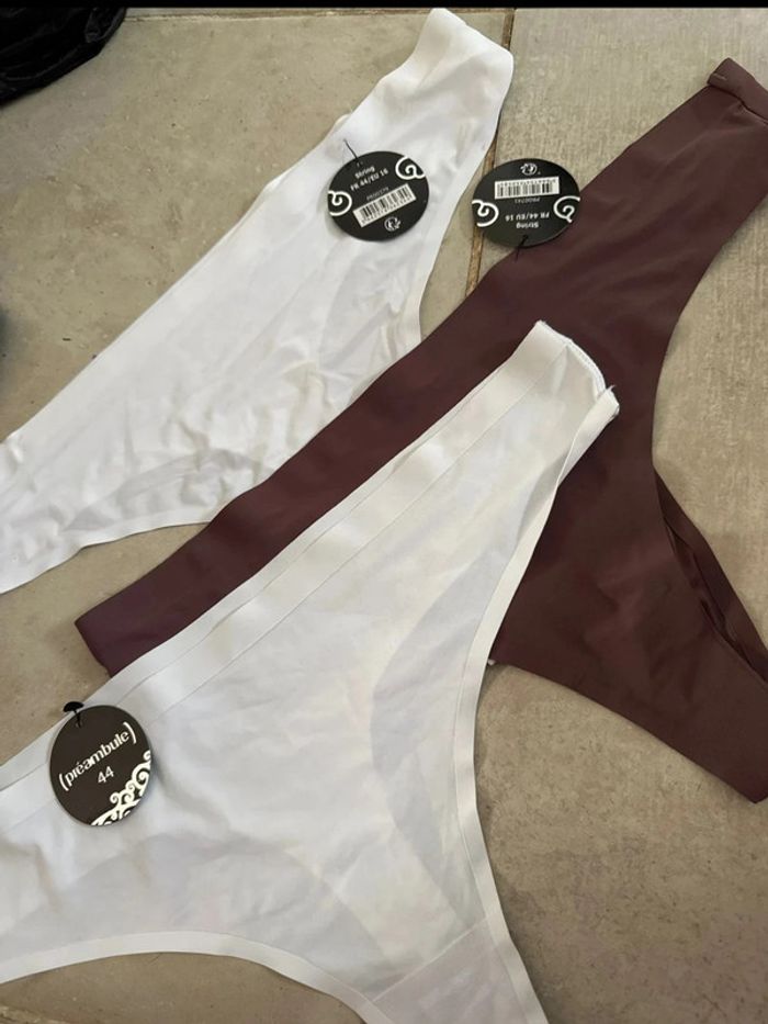 Lot de 3 strings taille 44 femme
