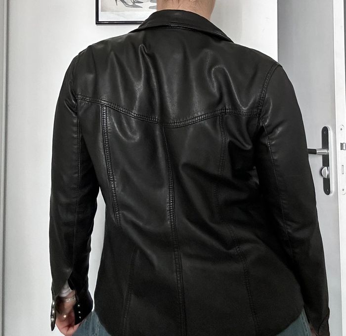 Veste en cuir de motard femme – Redskins Taille L | Cuir véritable | Très bon état - photo numéro 5