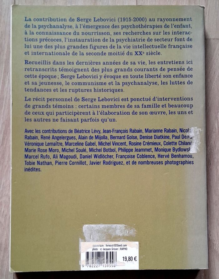 Serge Lebovici par lui même et ceux qui l'ont connu - photo numéro 4