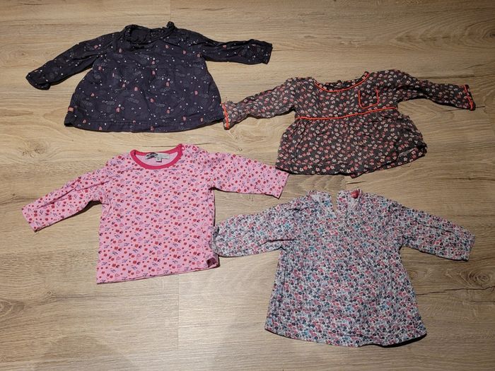 Tee shirt chemise coloré 6 mois