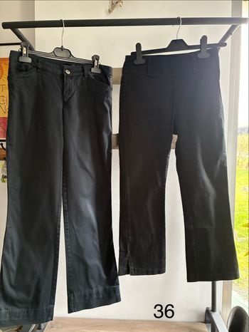 Lot pantalon Pantacourt noir femme 