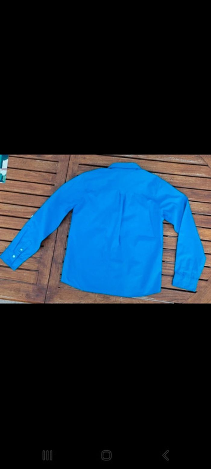 Chemise unie bleu Tape à l'œil taille 12 ans - photo numéro 5
