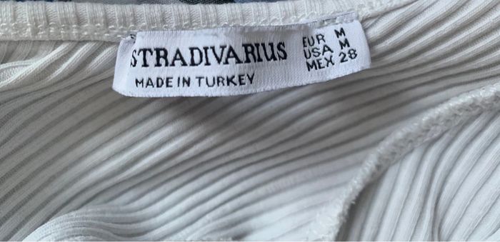 Haut stradivarius M blanc à lacets - photo numéro 4