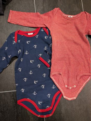 Lot de 2 bodys petit bateau