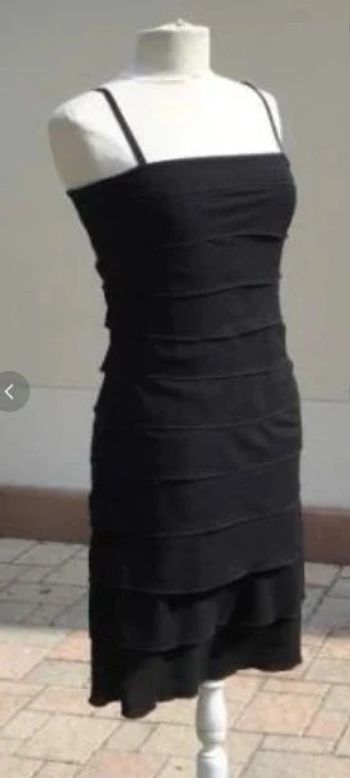 Robe été noire soirée cocktail noire Promod t 38 neuve