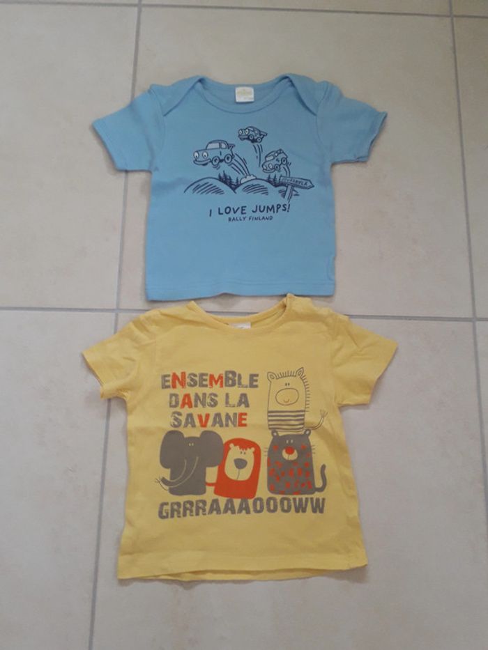 Lot t-shirt - 12 mois