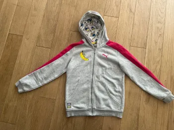 Sweat fille puma minions 12 ans gris et rose très bon état