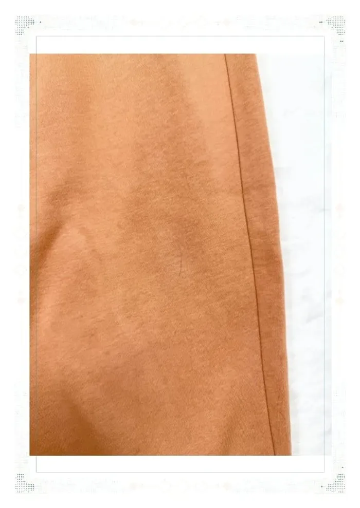 Nike jogging taille haute coupe large orange claire femme taille XS coton - photo numéro 10