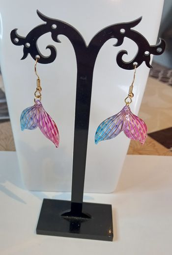 Boucles d'oreilles queue de sirene