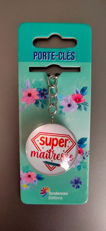 Porte-clés "Super maîtresse"