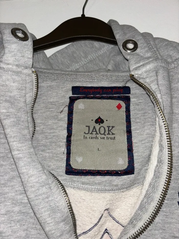 Sweat à capuche zippé JAQK taille L - photo numéro 6