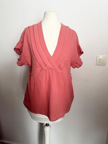 Blouse, chemisier couleur saumon taille S