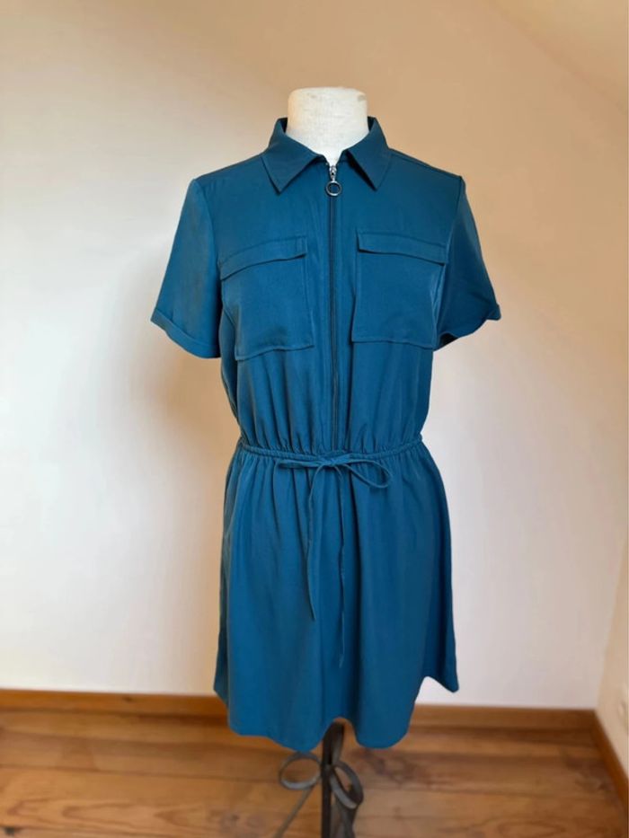 Superbe robe fluide bleu pétrole Promod 🌸 S