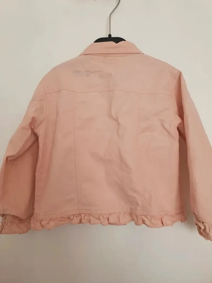 Veste blouson rose clair pâle okids taille 4 ans - photo numéro 3
