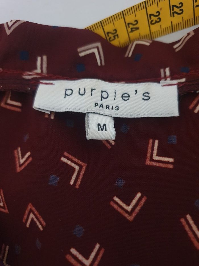 Blouse Fluide Purple's Paris – Élégance Made in France T38 (M)
- photo numéro 8