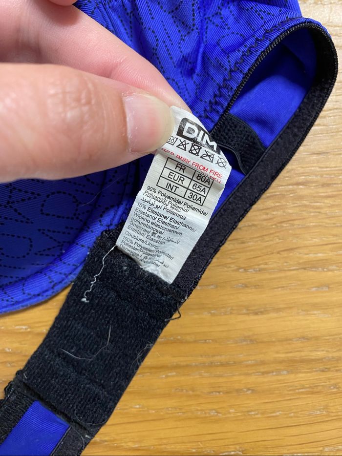 DIM Soutien-gorge bleu Taille 80A - photo numéro 4