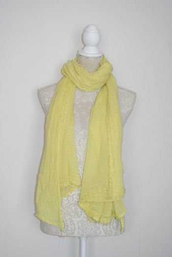 Foulard jaune 180x105cm