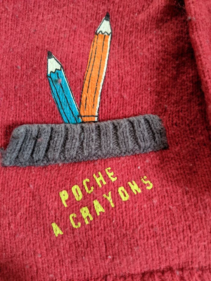 Pull gilet laine La Compagnie des Petits  9 mois - photo numéro 5