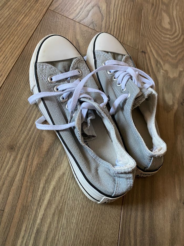 Baskets basses fille T35 grises - photo numéro 5