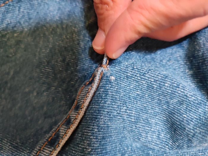 Robe salopette en jean M - photo numéro 9