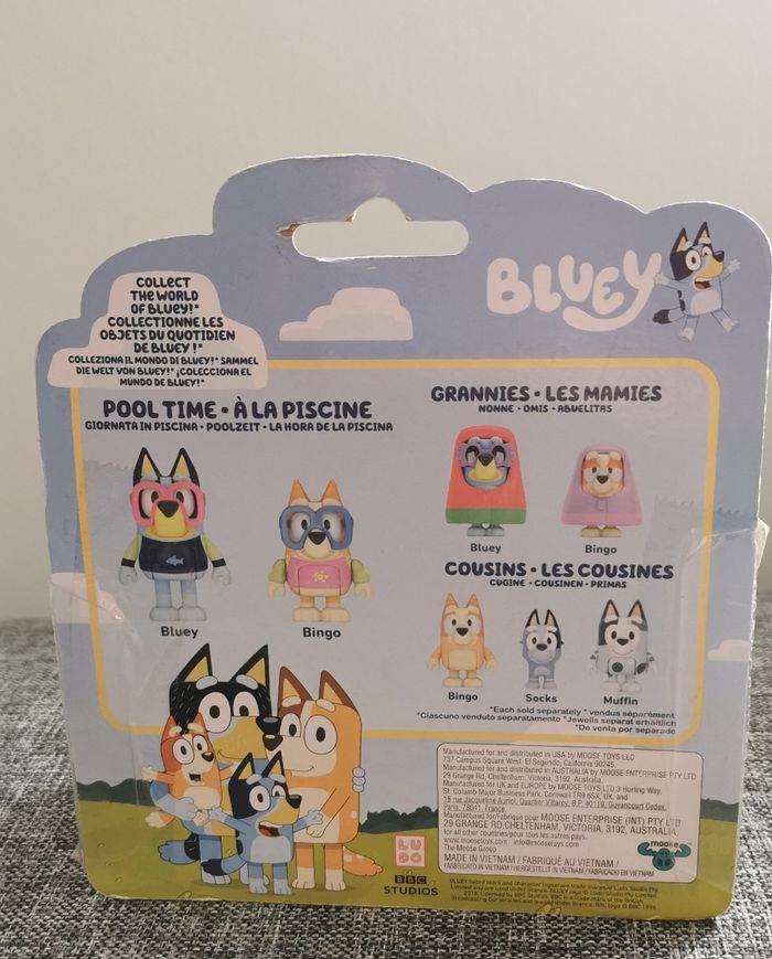 Bluey Figurines Piscine / Pool time neuf jms ouvert - photo numéro 5