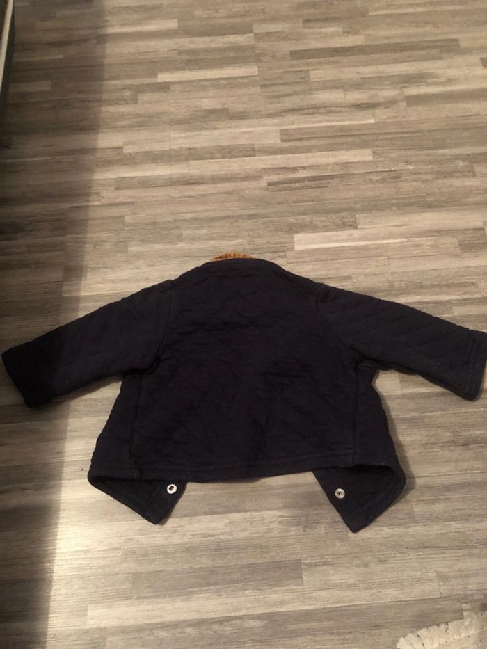 Veste bleu marine garçon 12 mois TB état - photo numéro 5