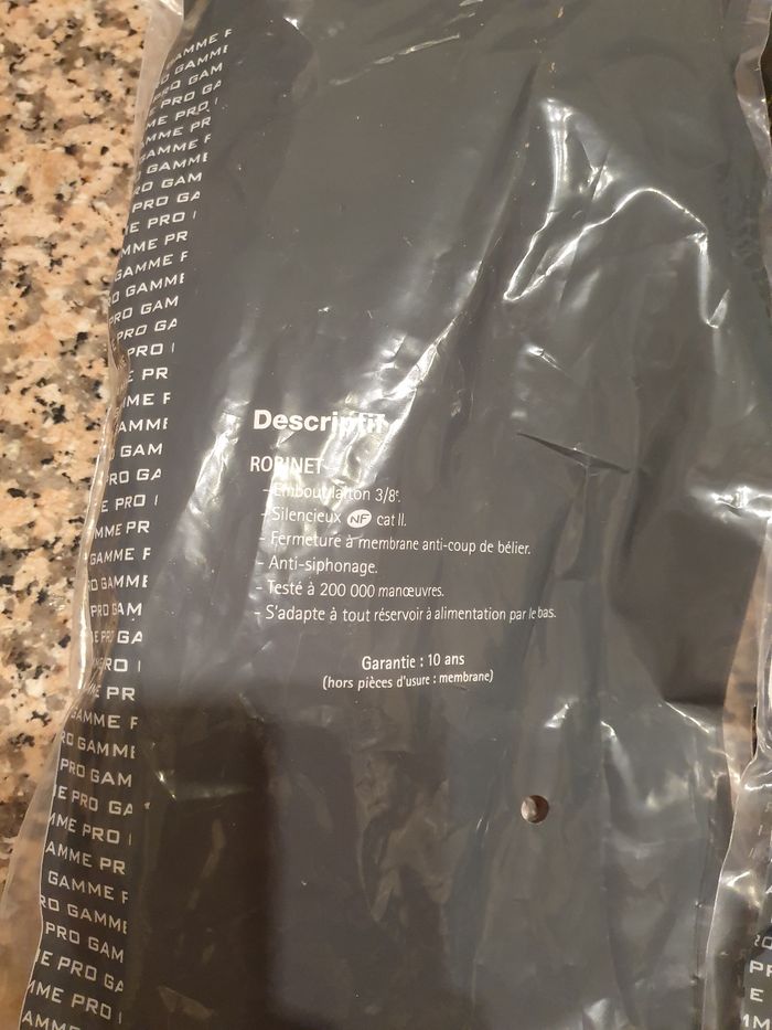 Robinet wc neuf 15€ =1 flotteur - photo numéro 3