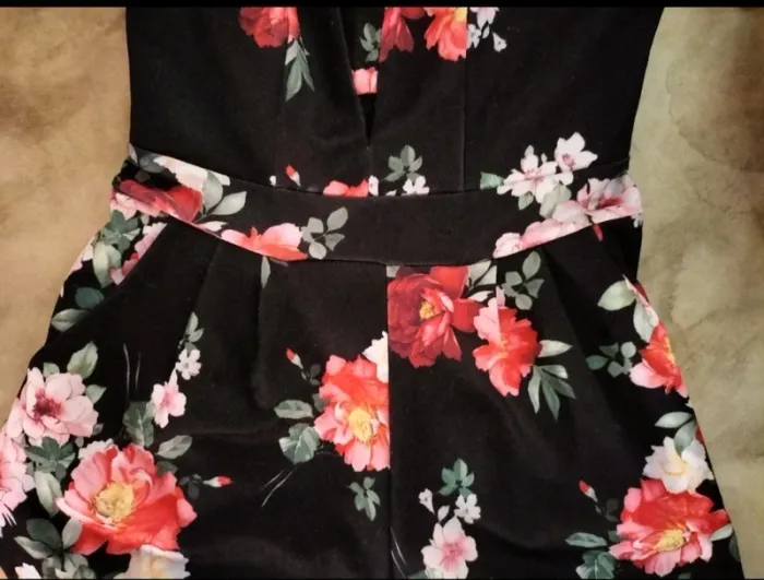 Combishort élégant - motif fleurs - photo numéro 4