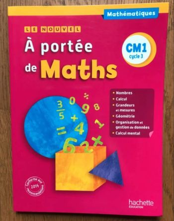 Le Nouvel A portée de maths CM1 - Livre élève