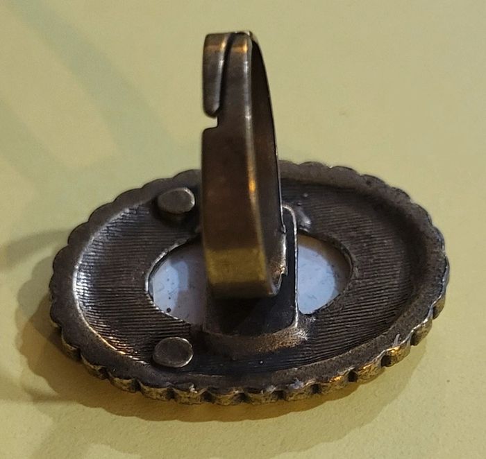 Bague ajustable perle et nacré Nouméa Neuve - photo numéro 3