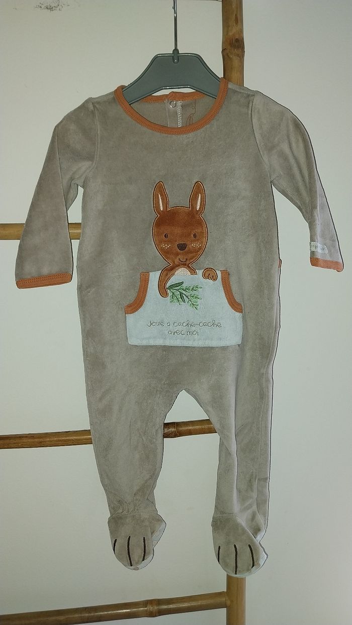Pyjama/ Dorsbien/ Grenouillère Sergent Major et son bonnet excellent état 12 mois - photo numéro 2
