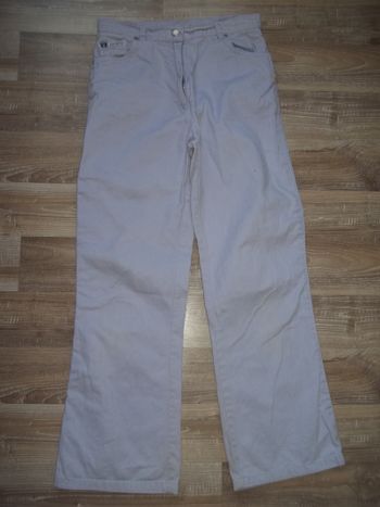 Jean large mauve Okaïdi (1) 10 ans