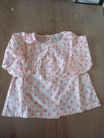 Chemise fille 12 mois