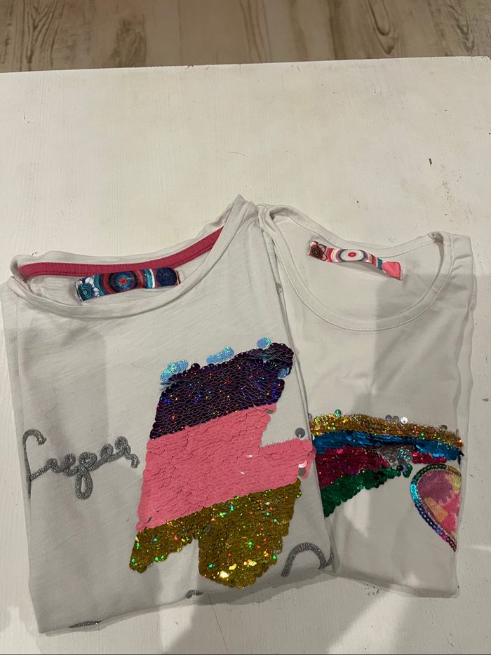 Lot de 2 tee-shirts desigual - photo numéro 5
