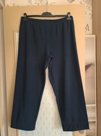 Pantalon femme tbe habillé tissu côtelé étiquette coupée 46