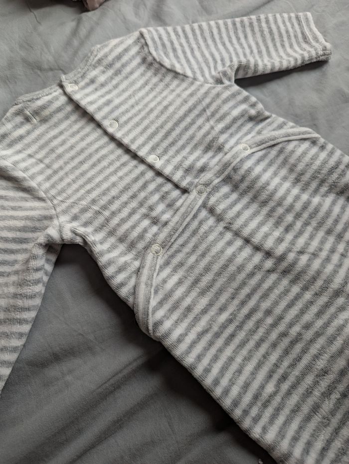 Pyjama velours 3 mois 59cm - photo numéro 3