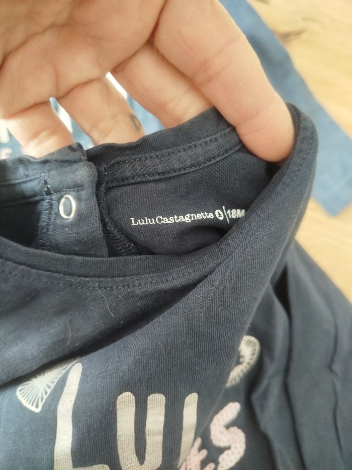 #kytie18moisfille. 2 Tee shirt manches longues taille 18 mois - photo numéro 3