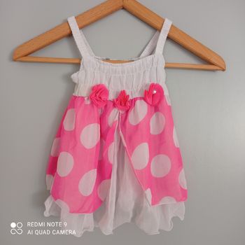 Tunique débardeur à pois 4ans