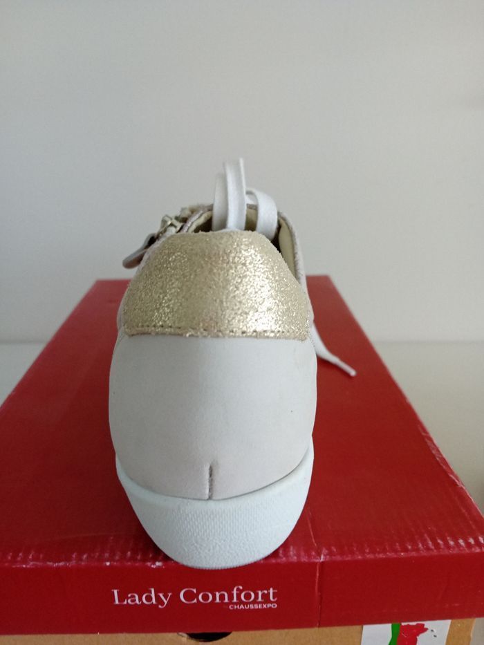 Baskets sneakers cuir confort neuves - photo numéro 3