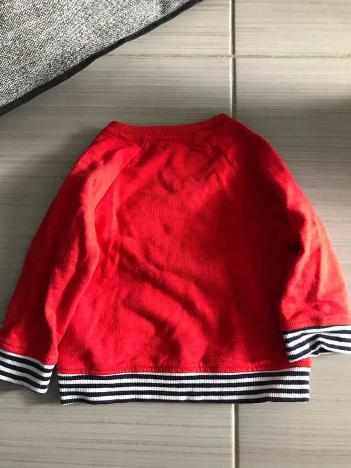 Pull rouge okaidi - photo numéro 2