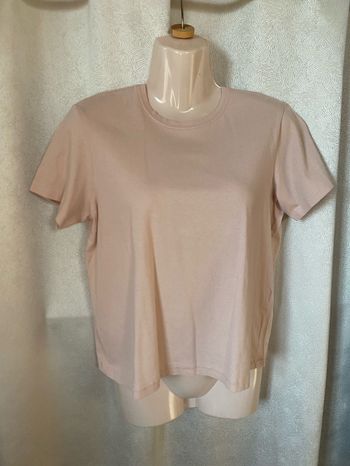 T-shirt court rose tendre S Zara
