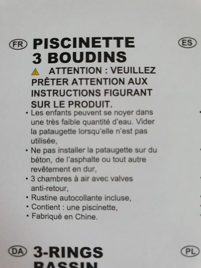 Piscinette 3 boudins INTEX - photo numéro 2
