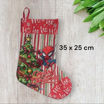 Chaussette botte de Noël spiderman marvel