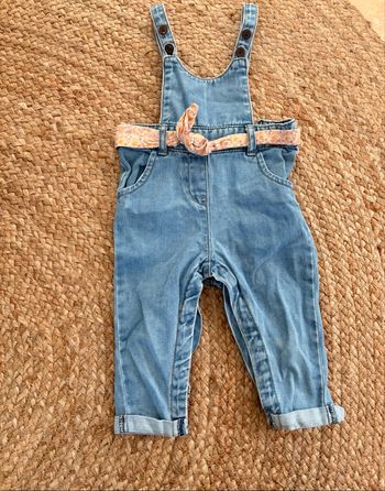 Salopette en jean fille 18 mois 