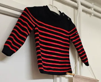 Pull Marinière Laine Saint James Taille 4 ans