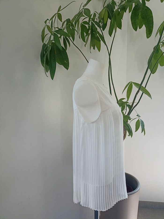 Blouse Zaraknit crème taille M - photo numéro 4