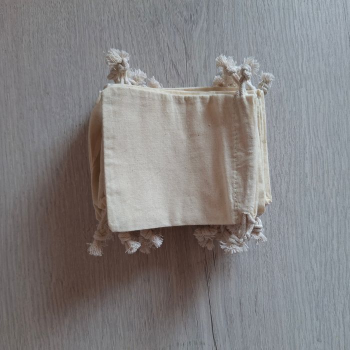 Lot de 16 pochons en coton 10x12 cm avec cordon rétractable - Neuf avec emballage d'origine - photo numéro 7